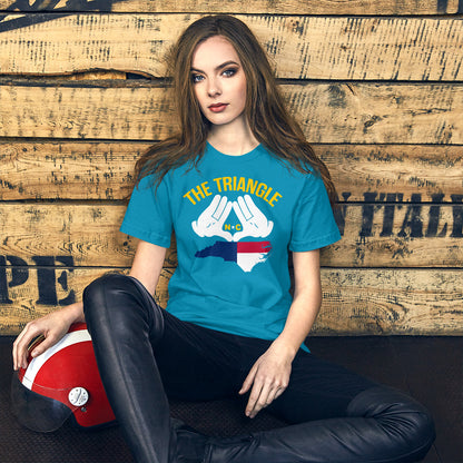 The Triangle NC Short-Sleeve Unisex T-Shirt | 9th Wave Apparel