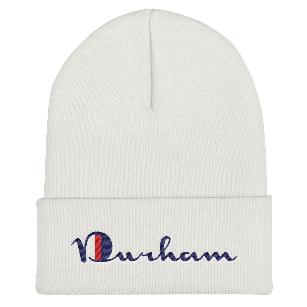 Durham, NC Cuffed Beanie | 9thwaveapparel - 9thwaveapparel