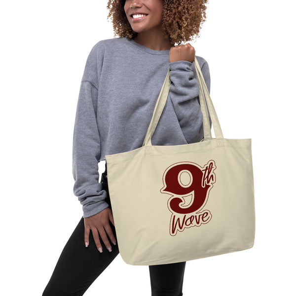 9th Wave Large organic tote bag | 9th Wave Apparel - 9thwaveapparel