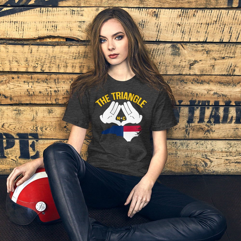 The Triangle NC Short-Sleeve Unisex T-Shirt | 9th Wave Apparel